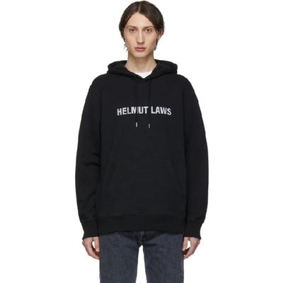 Helmut Lang Helmut Laws Cotton Hooded Sweatshirt In Black | ModeSens