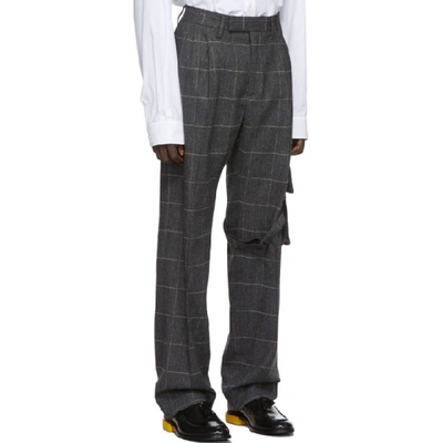 Shop Off-white Grey Slim Cargo Trousers In 0800 Medgry