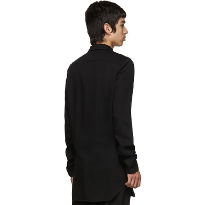 Shop Rick Owens Black Babel Office Shirt In 09 Black