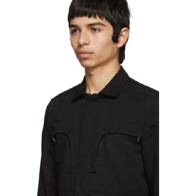 Shop Rick Owens Black Babel Office Shirt In 09 Black