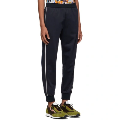 Shop Prada Navy Piuma Stripe Lounge Trousers