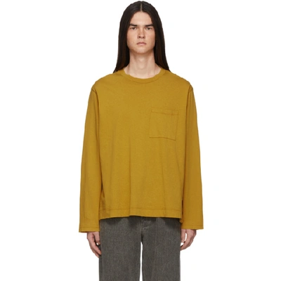 Shop Our Legacy Yellow Box Long Sleeve T-shirt In Honey