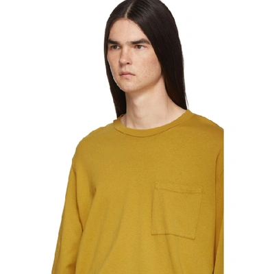 Shop Our Legacy Yellow Box Long Sleeve T-shirt In Honey