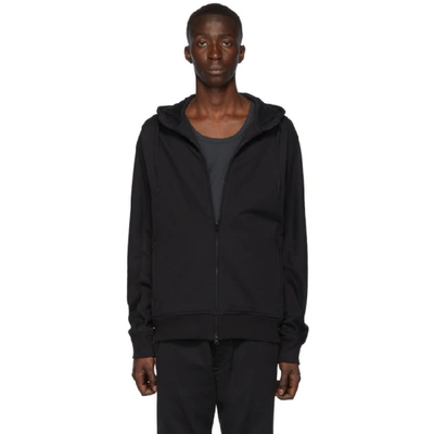 Shop Y-3 Black Classic Zip-up Hoodie