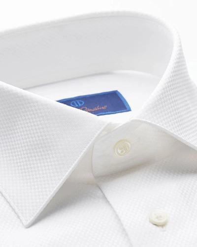 Shop David Donahue Men's Regular-fit Mini-box Formal Dress Shirt In White