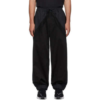 Shop Y-3 Black Varsity Trousers