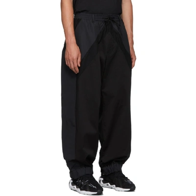 Shop Y-3 Black Varsity Trousers