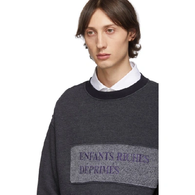 Shop Enfants Riches Deprimes Purple Nouveau Logo Sweatshirt