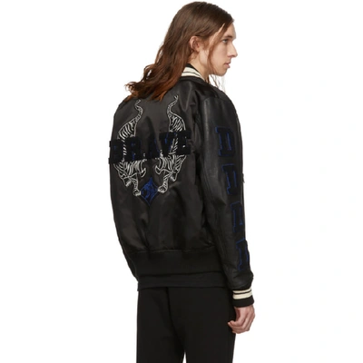 Shop Diesel Black L-kharkov Bomber Jacket In 900 Black