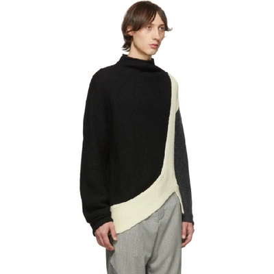 Shop Kiko Kostadinov Black Merino And Alpaca Rex Sweater In B Blk