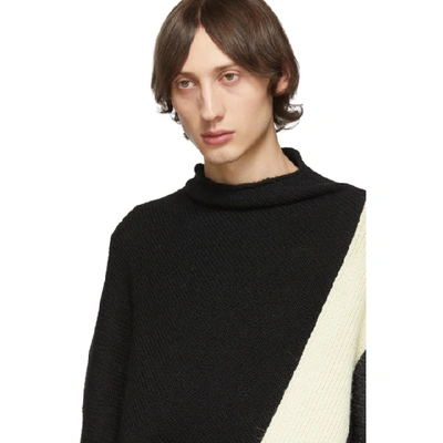 Shop Kiko Kostadinov Black Merino And Alpaca Rex Sweater In B Blk