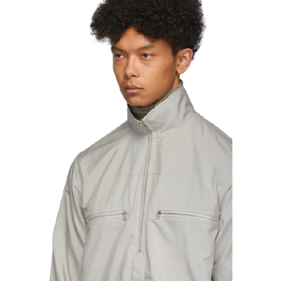 Shop Ambush Grey Zip-up Shirt