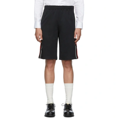 Shop Gucci Black Jersey Shorts In 1410 Black