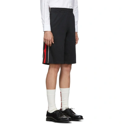 Shop Gucci Black Jersey Shorts In 1410 Black