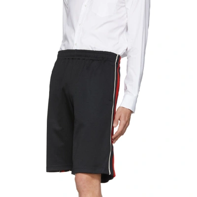 Shop Gucci Black Jersey Shorts In 1410 Black