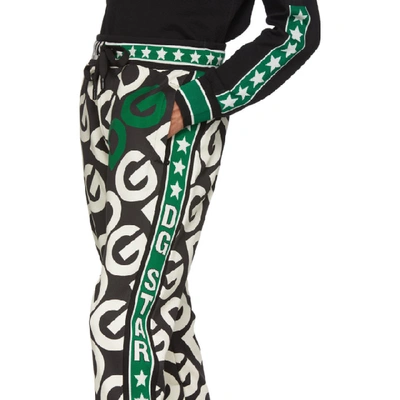 Shop Dolce & Gabbana Dolce And Gabbana Black Dg Royals Lounge Pants In Hn92a Blk