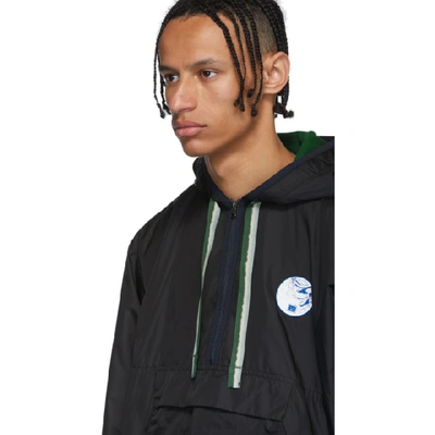 Shop Acne Studios Black Osaze Anorak Jacket