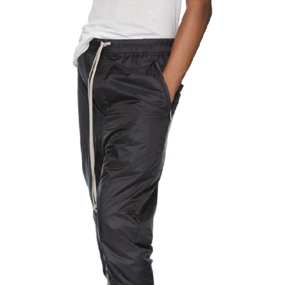 Shop Rick Owens Black Track Pants In 09 Black