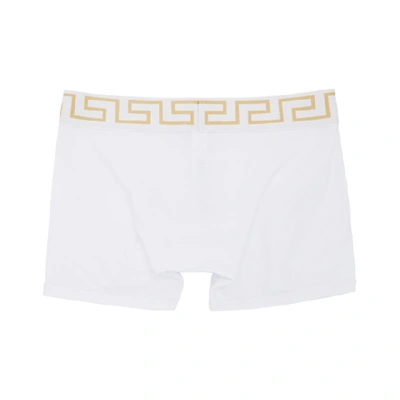 Shop Versace White Medusa Boxer Briefs In A81h Wht/gl