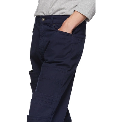 Y/PROJECT 海军蓝叠层长裤