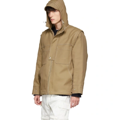 Shop Jacquemus Beige Le Veste Meunier Coat In 19601280 Be