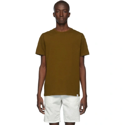 Shop Norse Projects Brown Standard Niels T-shirt In 5034/ Russ