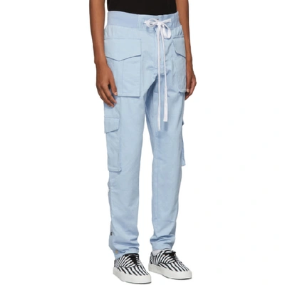 Shop Nahmias Blue Snap Cargo Pants