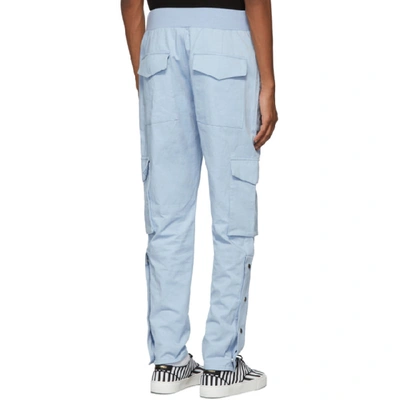 Shop Nahmias Blue Snap Cargo Pants