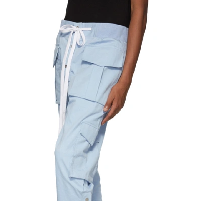 Shop Nahmias Blue Snap Cargo Pants