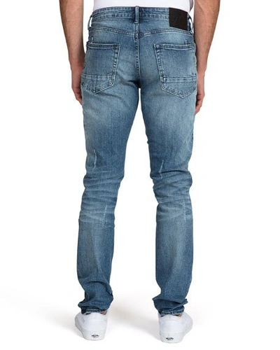 Shop Prps Men's The Five Distressed Jeans In Blue