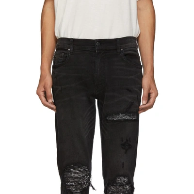 Shop Amiri Black Mx1 Bandana Jeans