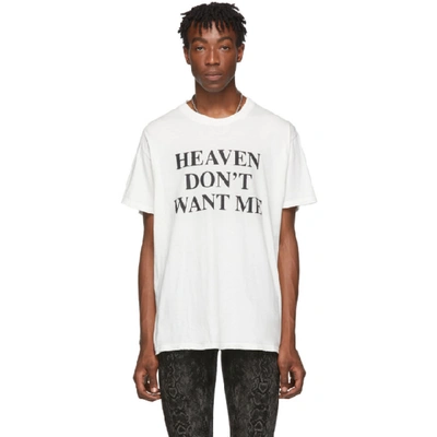 Shop Amiri White Heaven And Hell T-shirt