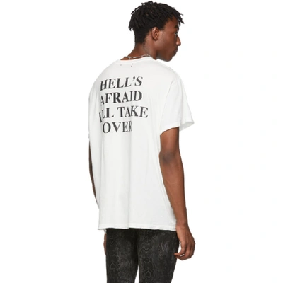 Shop Amiri White Heaven And Hell T-shirt