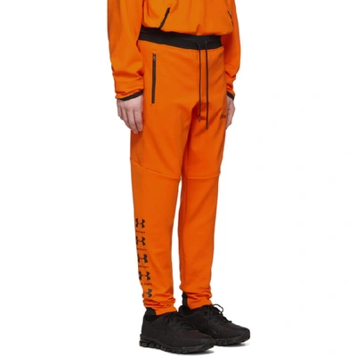 Shop Palm Angels Orange Under Armour Edition Jogging Lounge Pants
