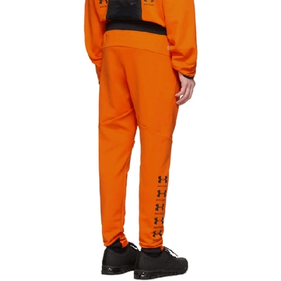 Shop Palm Angels Orange Under Armour Edition Jogging Lounge Pants