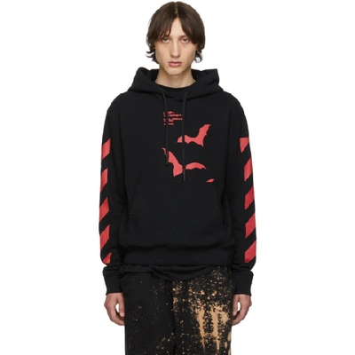 Off-white Bats-print Cotton Hooded Sweatshirt In | ModeSens