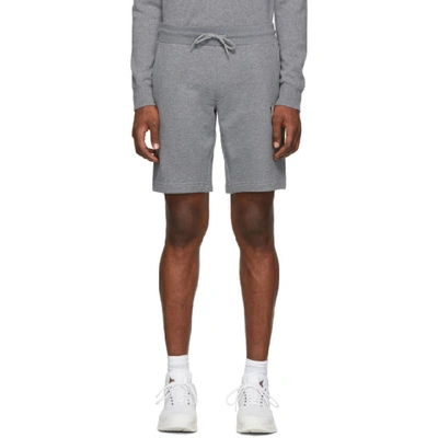 Shop Moncler Grey Logo Shorts In 920