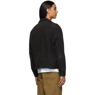 Shop Levi's Levis Black Denim Trucker Jacket In V. Black Tr