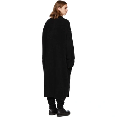 Shop Isabel Benenato Black Merino Wool And Yak Double Layer Coat In Black 01