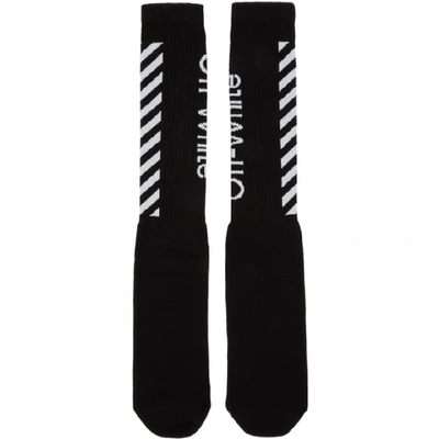 Shop Off-white Black & White Diag Socks