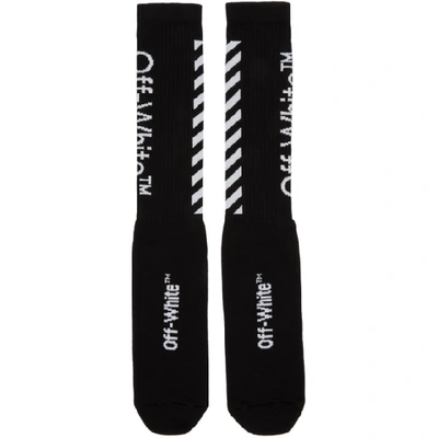 Shop Off-white Black & White Diag Socks