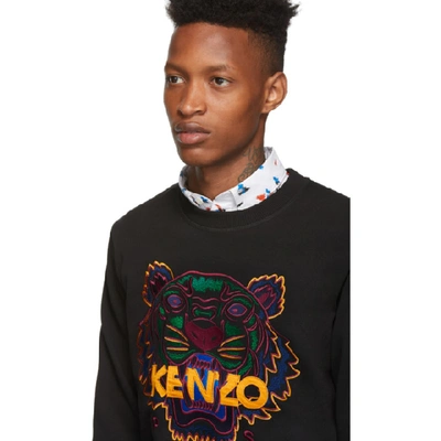 Shop Kenzo Black Classic Tiger Sweatshirt In 99 Black