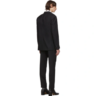 Shop Maison Margiela Black Two-ply Wool Poplin Suit In 900 Black