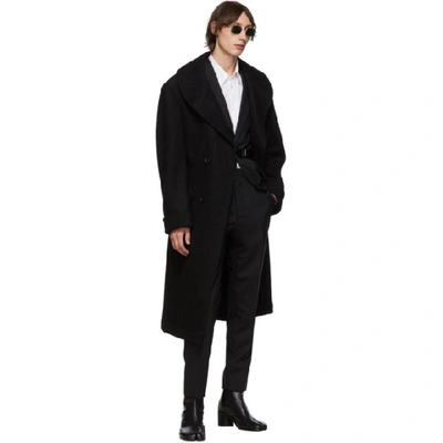 Shop Maison Margiela Black Two-ply Wool Poplin Suit In 900 Black