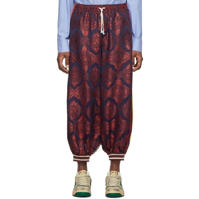 Shop Gucci Multicolor Bi-material Harem Loung Pants In 6417 Multi