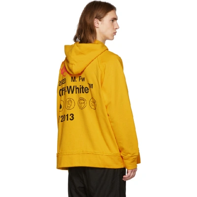 Shop Off-white Yellow Industrial Y2013 Incomplete Hoodie In 6010 Ylwblk