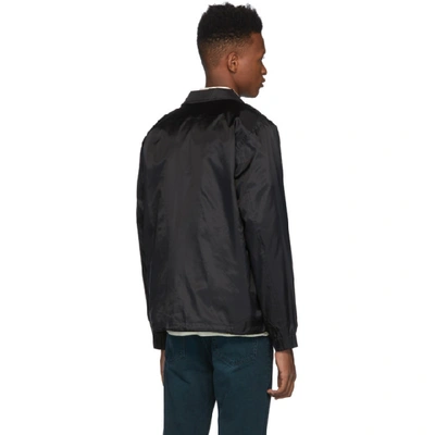 Shop Aimé Leon Dore Aime Leon Dore Black Letterman Coach Jacket