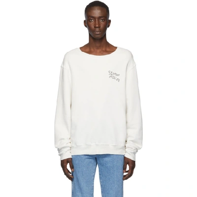 Shop Simon Miller White Waz Sweatshirt In 10095whtblk