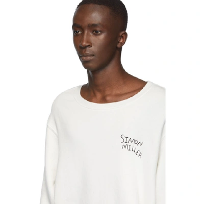 Shop Simon Miller White Waz Sweatshirt In 10095whtblk