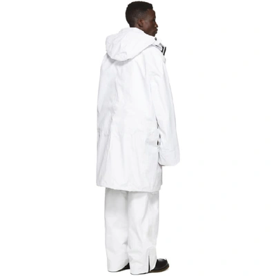 Shop Raf Simons White Templa Edition Oversized Shell Ski Jacket In 00010 White